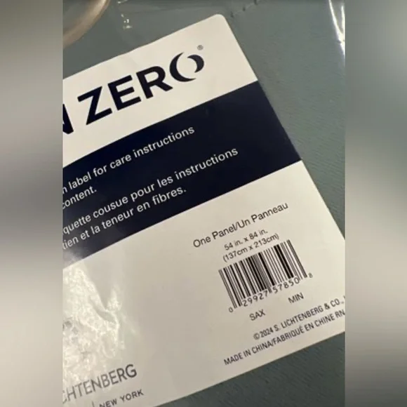 Sun Zero Hayden Energy Saving Blackout Grommet 1-Piece Curtain Panel - Picture 2 of 3